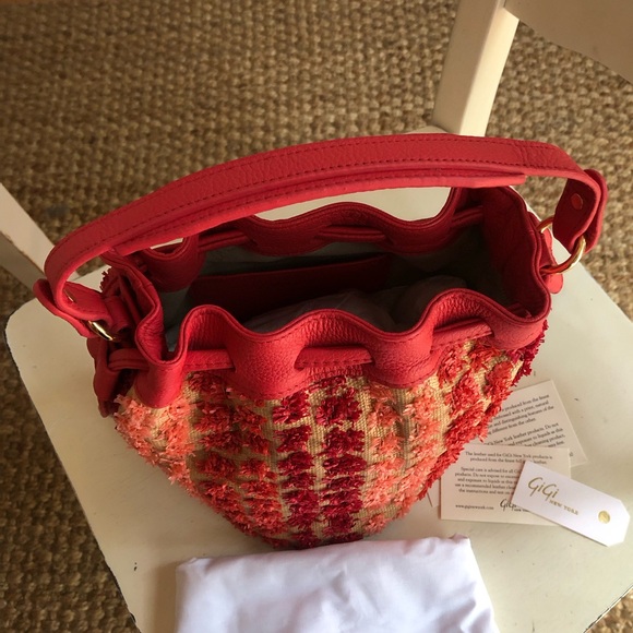 New with Dust Bag: GiGi New York Mini Genevieve Bucket Bag - Picture 5 of 13